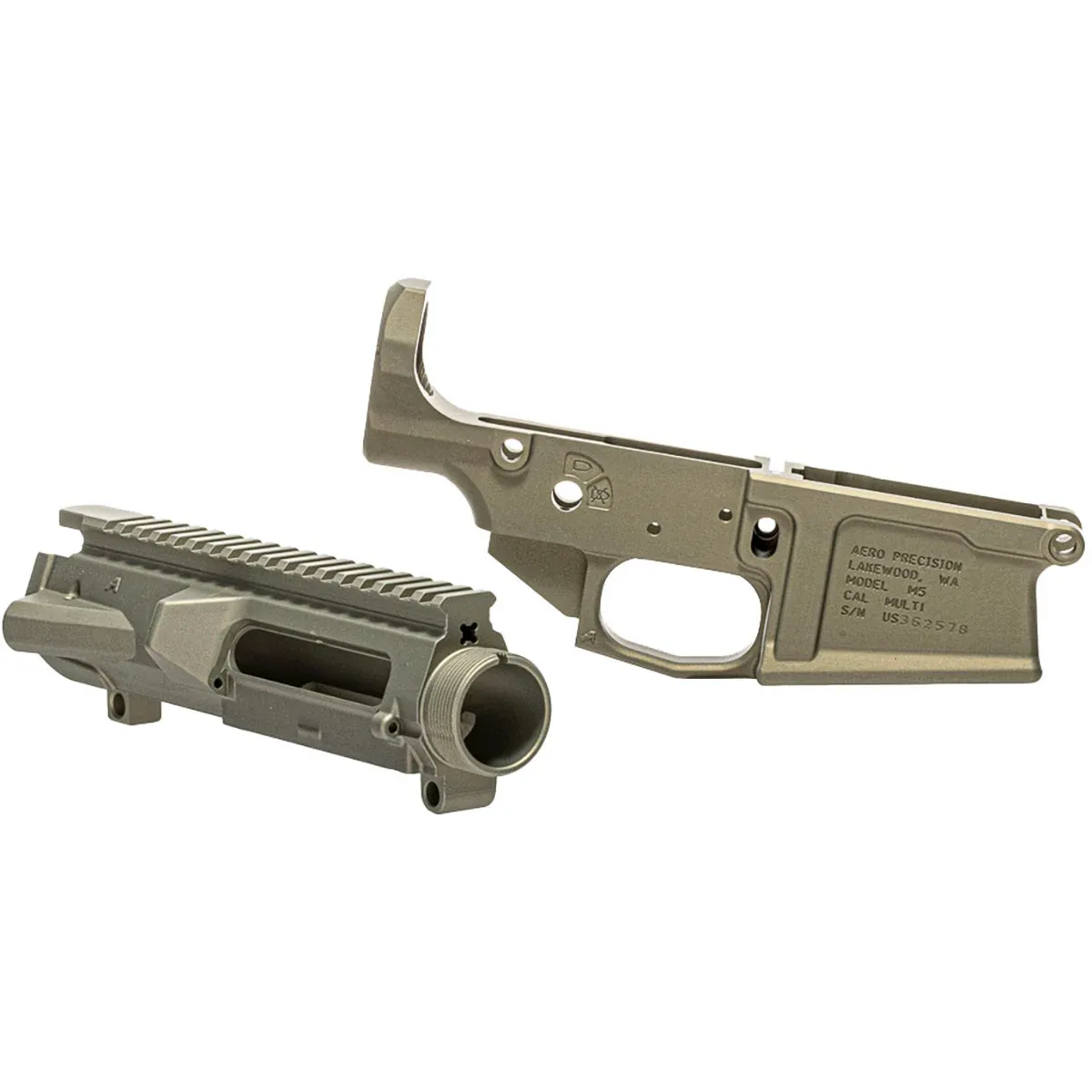 Aero Precision M5 Receiver Set Clear Anodized .308 Win - Lower Receiver for AR-15 - view 1