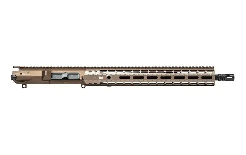 Aero Precision M5E1 Complete Upper, 16\" .308 Mid-Length Barrel w/ 15\" Enhanced M-LOK Handguard & Adjustable Gas Block - Kodiak Brown Anodized - APSL100611 - Upper Receiver for AR-15 - view 2