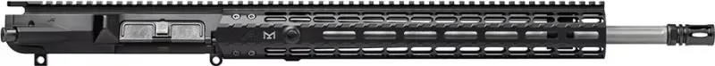Aero Precision M5E1 Complete Upper, 18\" .308 SS Fluted Barrel, EM-15 Handguard - Anodized Black - APAR308554M69 - Upper Receiver for AR-15, vista 1