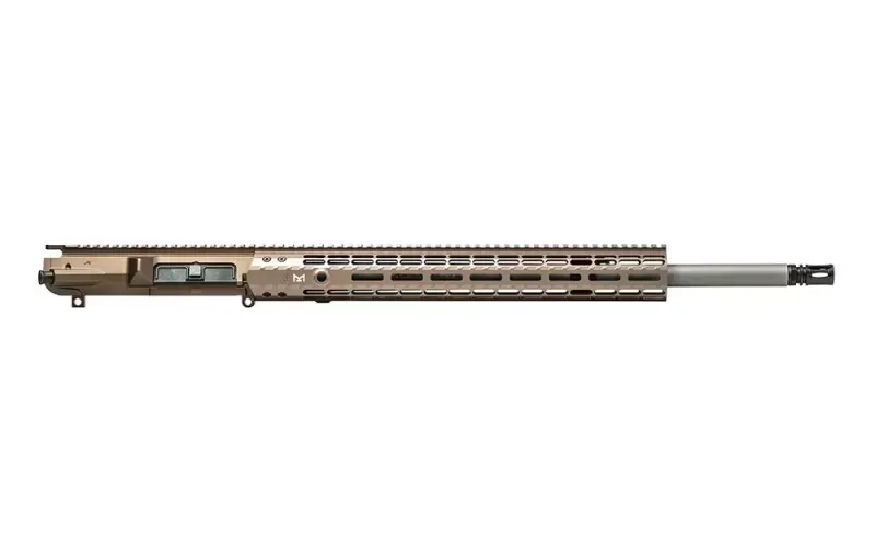 Aero Precision M5E1 Complete Upper, 22\" 6.5 Creedmoor Rifle Length Barrel with 15\" M-LOK Handguard & Adjustable Gas Block - Kodiak Brown Anodized - APSL100606 - Upper Receiver for AR-15, vista 1