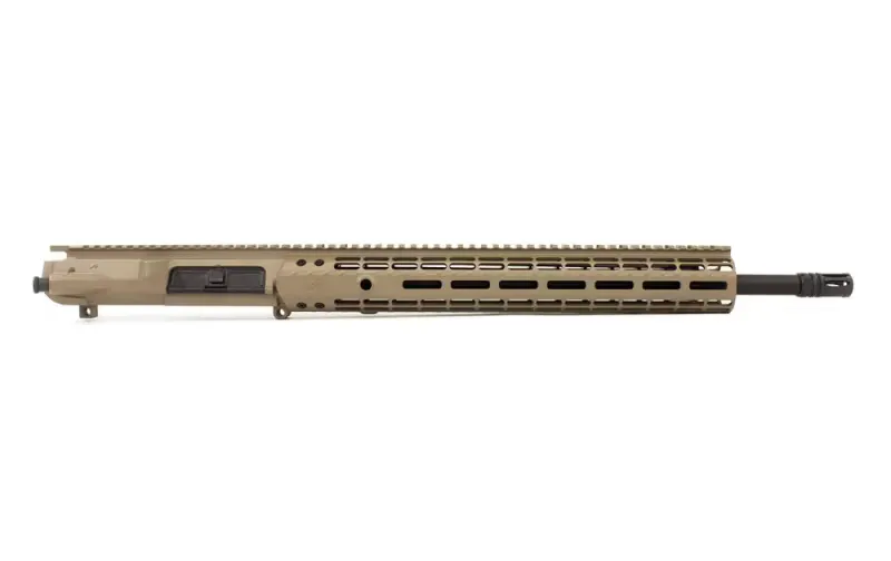 Aero Precision M5E1 Enhanced 18\" .308 CMV Complete Upper Receiver with 15\" Enhanced M-LOK Handguard - Cerakote FDE - APAR308556M25 - Upper Receiver for AR-15, vista 2