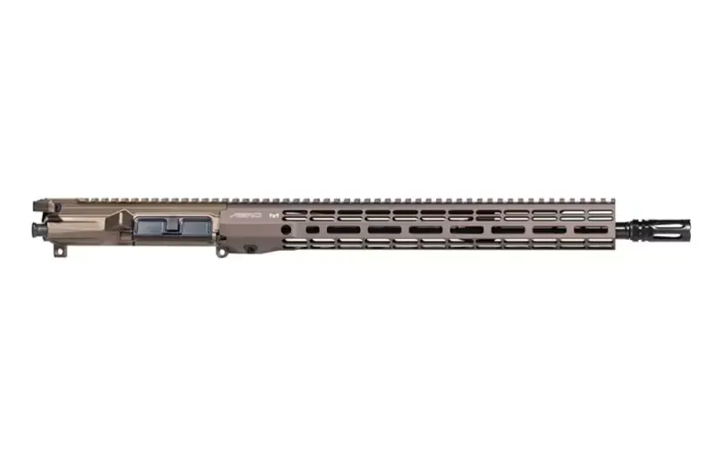 Aero Precision Threaded PRO Complete Upper, 16.3\" 5.56 CHF Mid-Length Barrel with 15\" ATLAS R-ONE M-LOK Handguard - Kodiak Brown Anodized - APUG700401M103-1 - Upper Receiver for AR-15 - view 2