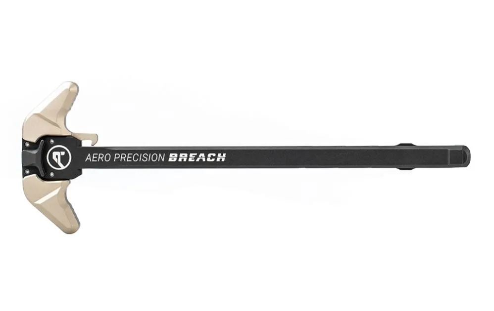Aero Precision AR-10 Breach Ambi Charging Handle - Black/Kodiak Brown - Charging Handle for AR-15 - view 1