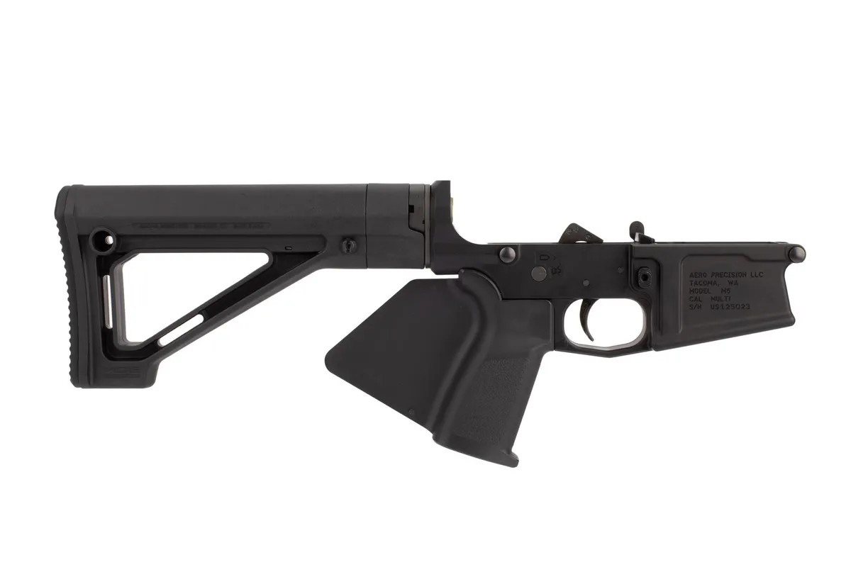 Aero Precision Ar .308 M5 Featureless Lower Complete W/ Magpul Fixed Stock - Lower Receiver for AR-15 - view 2