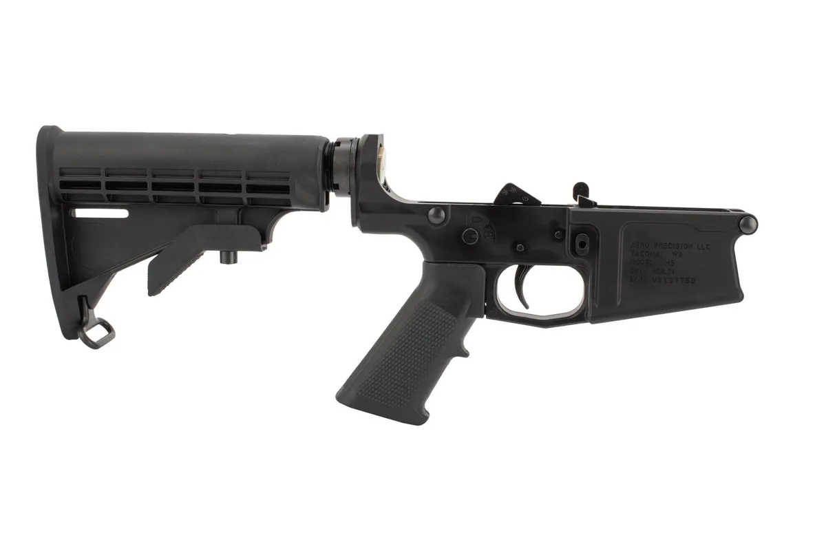 Aero Precision Ar .308 M5 Lower Complete W/ A2 Grip & M4 Stock - Lower Receiver for AR-15 - view 2