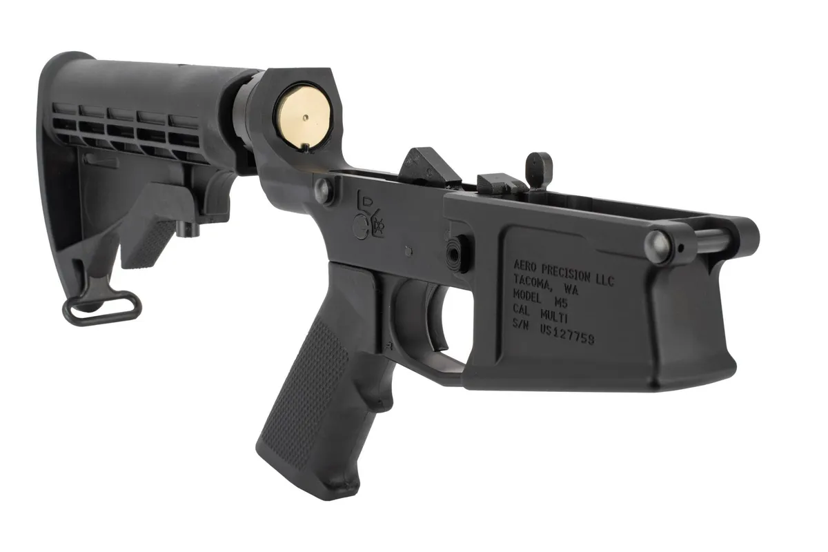 Aero Precision Ar .308 M5 Lower Complete W/ A2 Grip & M4 Stock - Lower Receiver for AR-15 - view 4