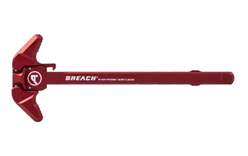 Aero Precision AR10 BREACH Ambi Charging Handle with Large Lever - Bordeaux Red Anodized - APRA700501C - Charging Handle for AR-15 - view 2