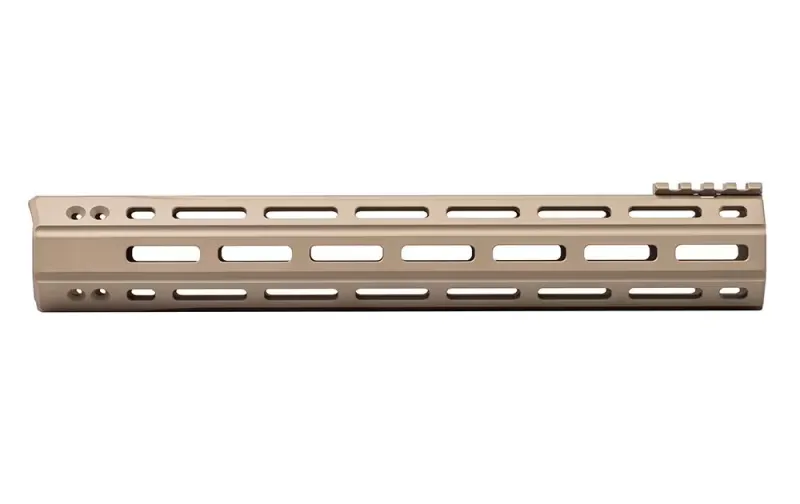 Aero Precision AR15 12.7" Quantum M-LOK Handguard with BAR Barrel Nut - Magpul FDE Cerakote - APRA400114A - Handguard for AR-15, vista 2