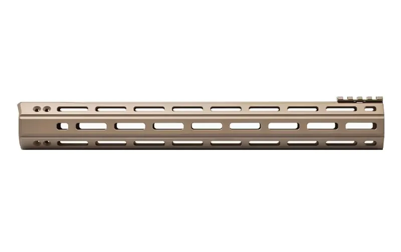 Aero Precision AR15 15" Quantum M-LOK Handguard with BAR Barrel Nut - Cerakote FDE - APRA400115A - Handguard for AR-15 - view 2