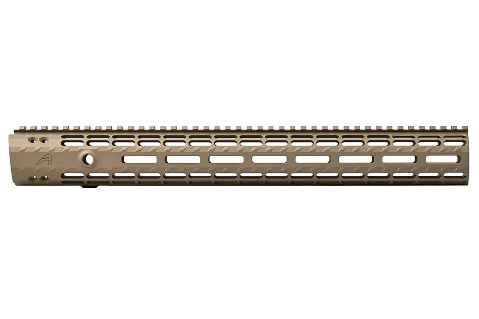 Aero Precision AR15 16.6" Enhanced M-LOK Handguard, Gen 2 - FDE Cerakote (w/ BAR Barrel Nut) - Handguard for AR-15, vista 1