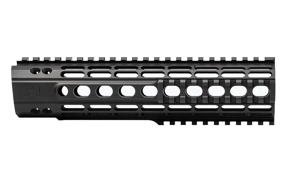 Aero Precision AR15 9.3" Enhanced Quad Rail Handguard, Gen 2 - Anodized Black (w/ BAR Barrel Nut) - Handguard for AR-15, vista 1