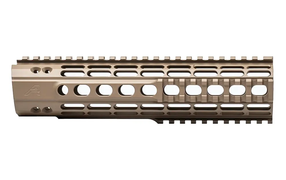 Aero Precision AR15 9.3" Enhanced Quad Rail Handguard, Gen 2 - FDE Cerakote - Handguard for AR-15, vista 1
