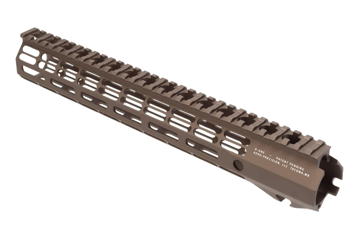 Aero Precision AR15 ATLAS R-ONE M-LOK Handguard 12.7in Kodiak Brown - Handguard for AR-15, vista 3