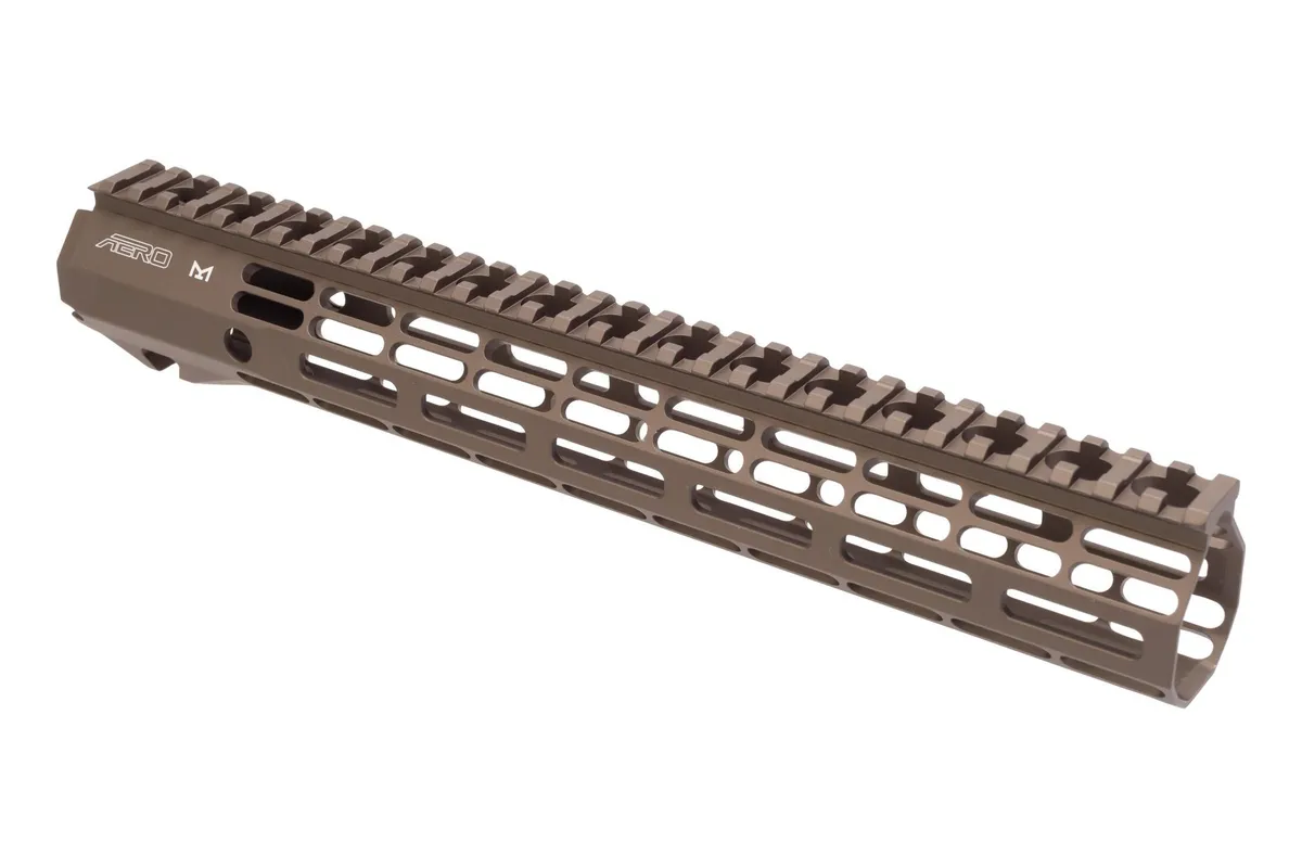 Aero Precision AR15 ATLAS R-ONE M-LOK Handguard 12.7in Kodiak Brown - Handguard for AR-15, vista 1