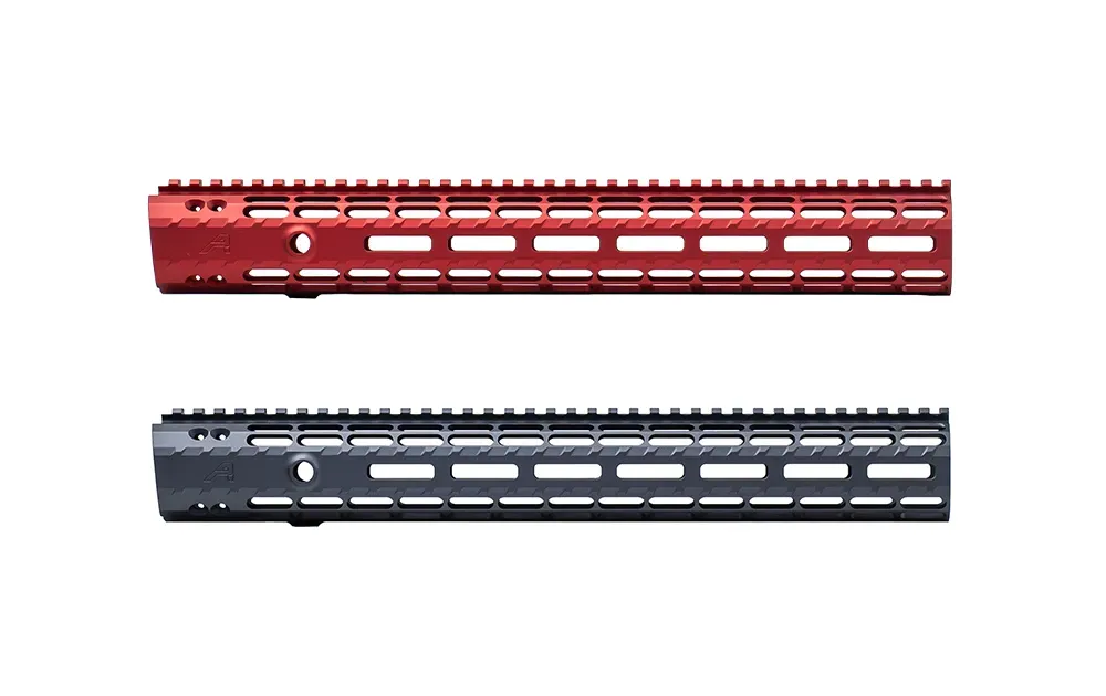 Aero Precision AR15 Enhanced M-LOK Handguard, Gen 2 - Christmas Colored Anodize - Handguard for AR-15, vista 1