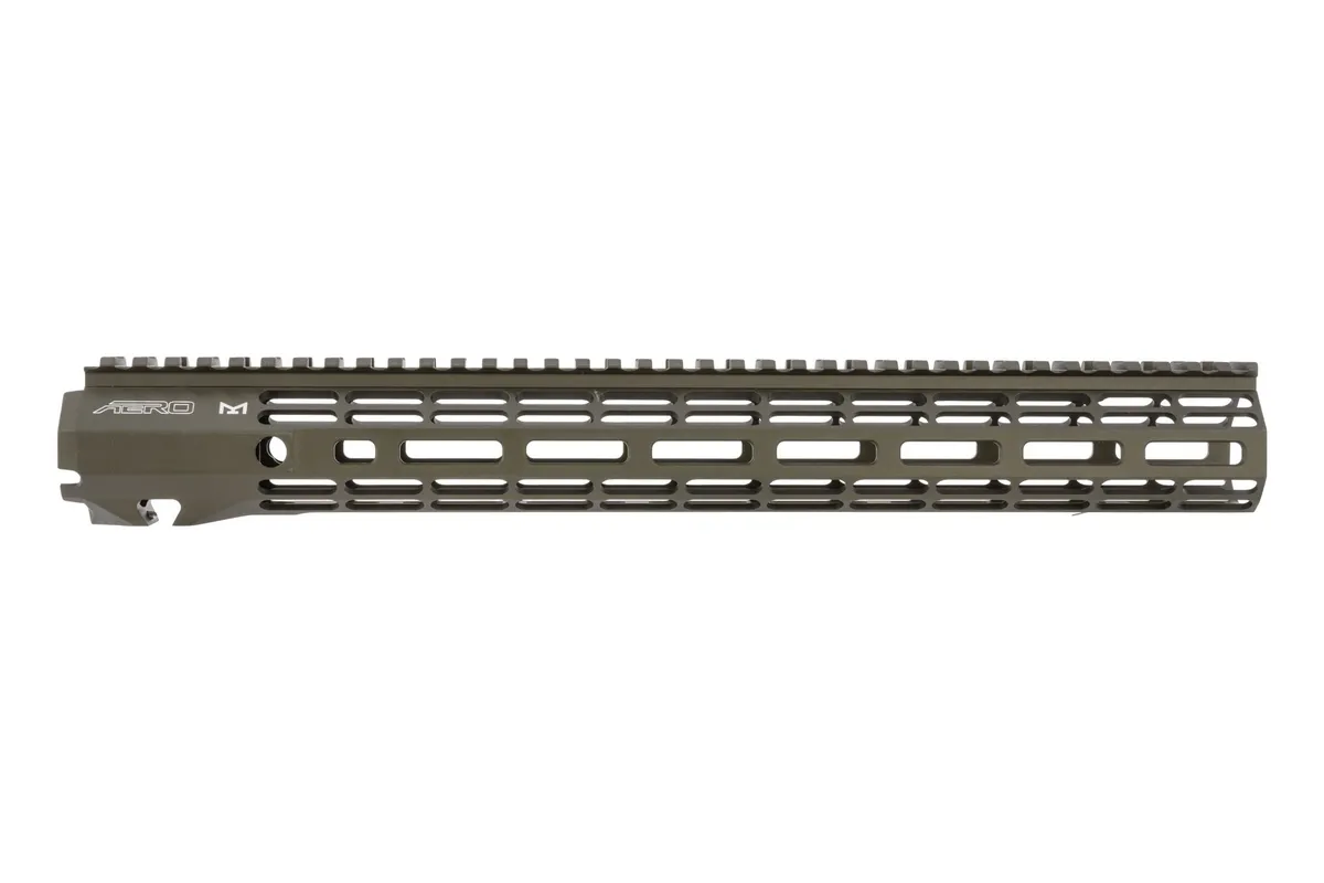 Aero Precision Atlas R-One Handguard AR-15 15in M-LOK Anodized OD Green - Handguard for AR-15, vista 2