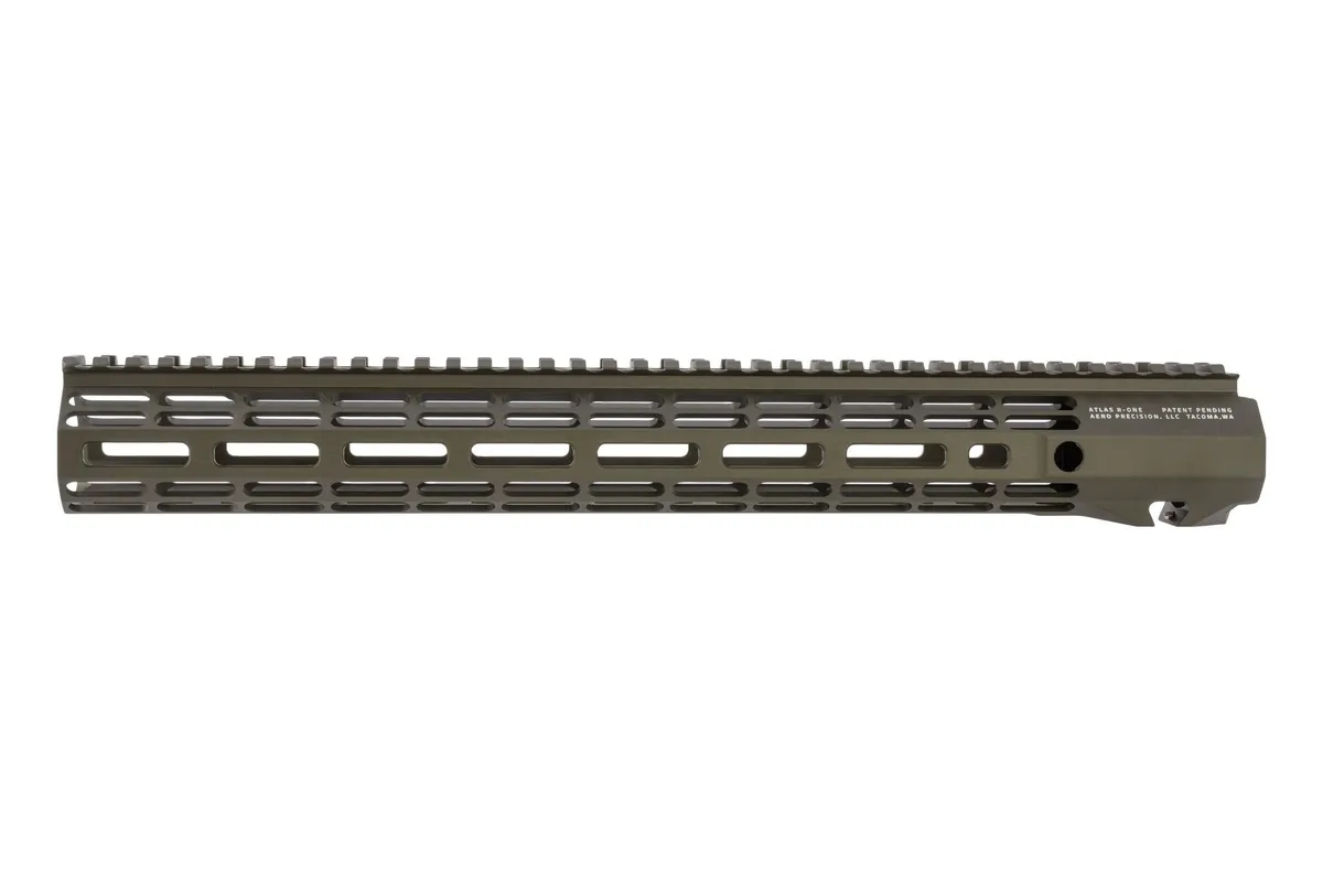 Aero Precision Atlas R-One Handguard AR-15 15in M-LOK Anodized OD Green - Handguard for AR-15, vista 3