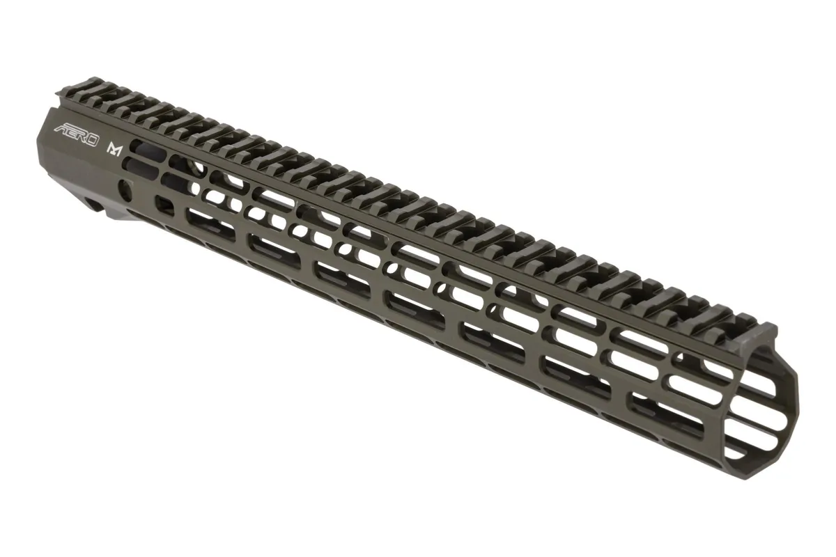 Aero Precision Atlas R-One Handguard AR-15 15in M-LOK Anodized OD Green - Handguard for AR-15, vista 1