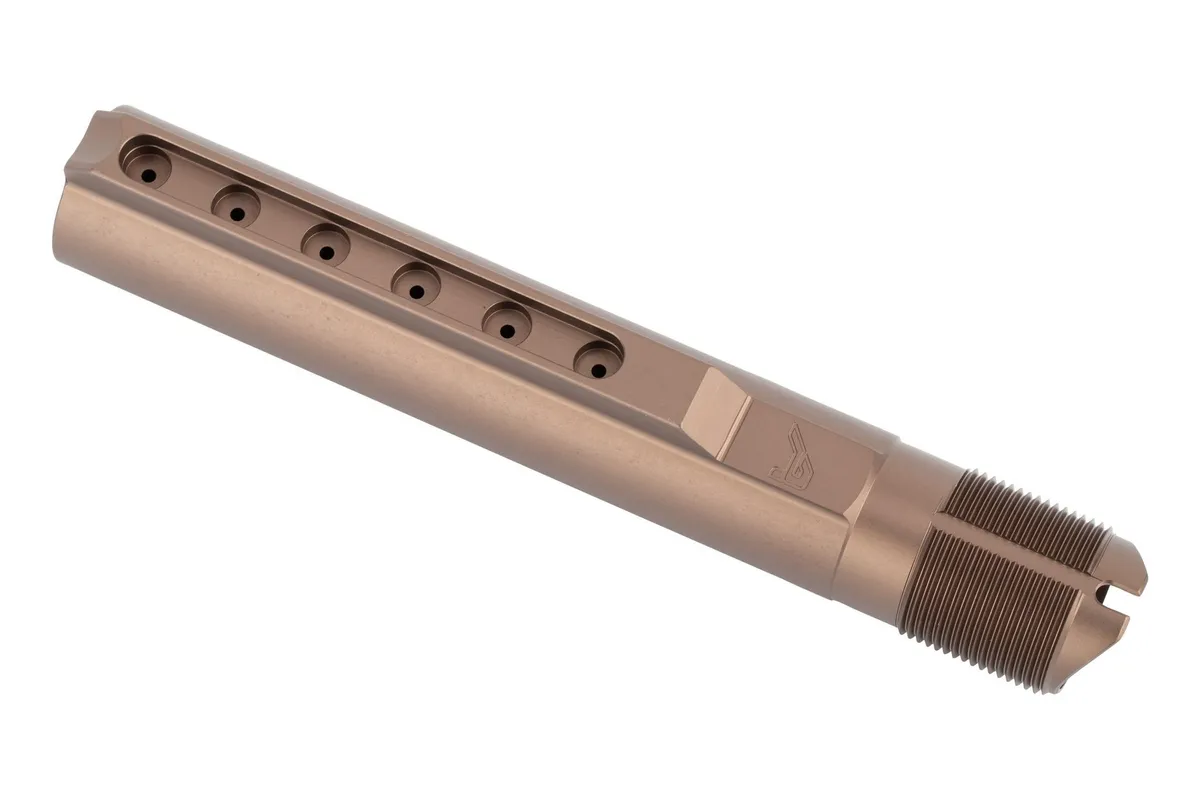 Aero Precision Enhanced Carbine Buffer Tube AR15/AR10 Anodized Brown - Buffer Tube Assembly for AR-15, vista 2