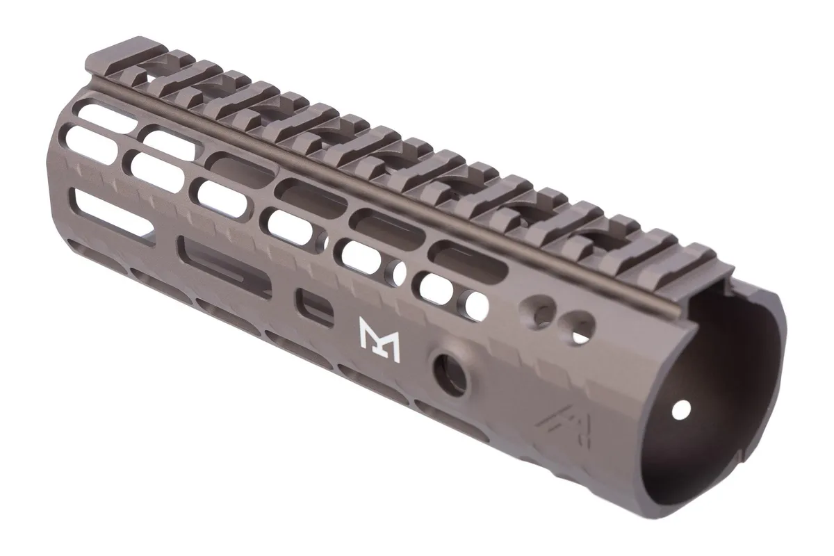 Aero Precision Enhanced M-LOK AR-15 Handguard GEN 2 - Kodiak Brown Anodized - 7.3" - Handguard for AR-15, vista 3