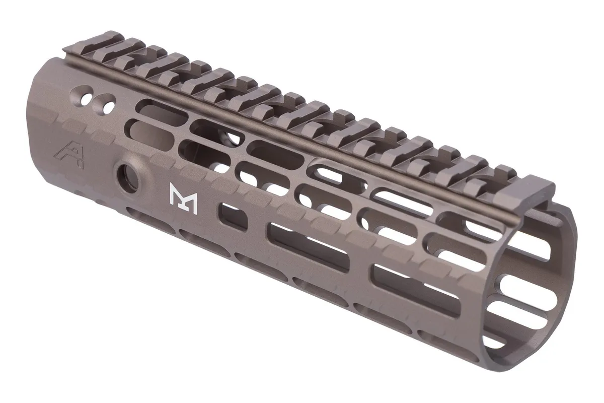 Aero Precision Enhanced M-LOK AR-15 Handguard GEN 2 - Kodiak Brown Anodized - 7.3" - Handguard for AR-15, vista 1