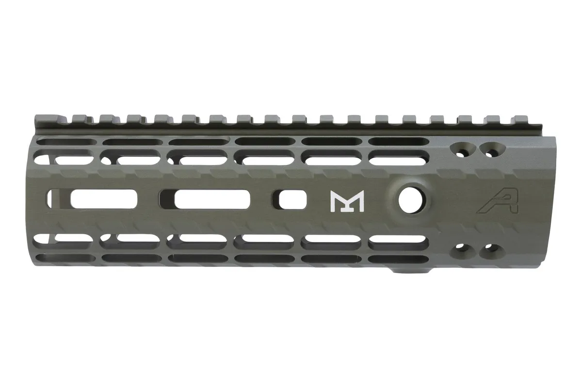 Aero Precision Enhanced M-LOK AR-15 Handguard GEN 2 - ODG Anodized - 7.3" - Handguard for AR-15, vista 3
