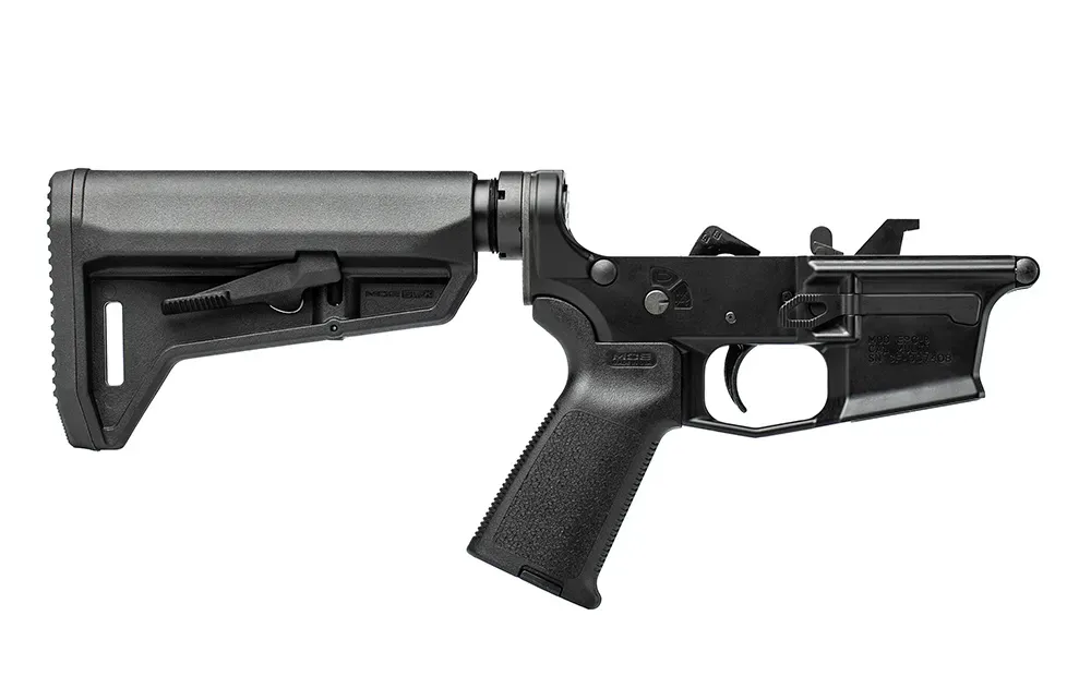 Aero Precision EPC 9 Carbine Complete Lower Receiver w/ MOE Grip and MOE SL-K Carbine Stock - Lower Receiver for AR-15 - view 1