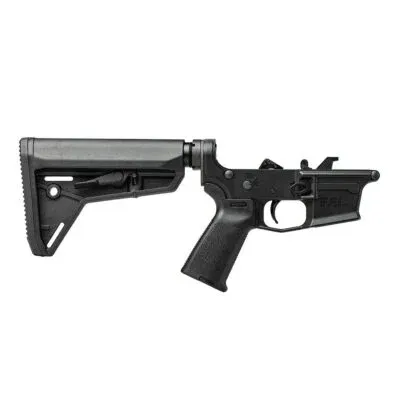 Aero Precision EPC-9 Carbine Complete Lower Receiver w/ MOE Grip, MOE SL-S Carbine Stock - Ano/Black - Lower Receiver for AR-15 - view 1
