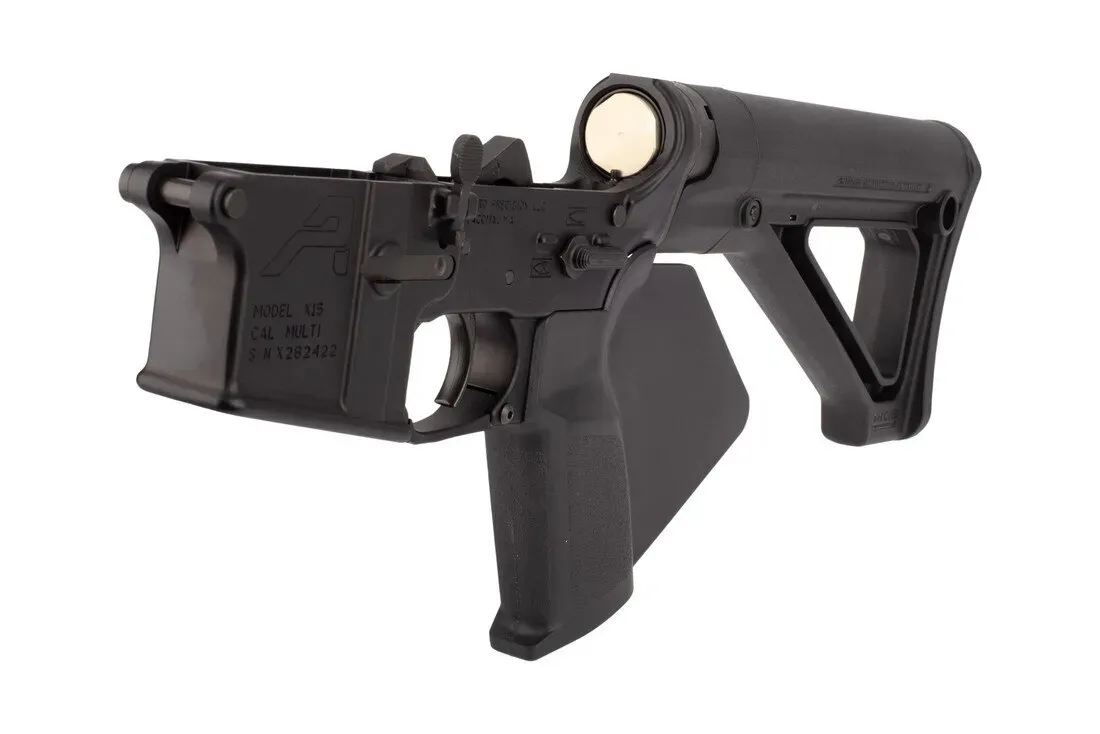 Aero Precision Featureless Complete Ar-15 Lower Receiver - Magpul Fixed Carbine Stock - Black - Lower Receiver for AR-15, vista 1