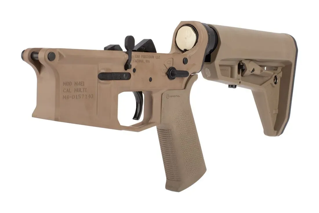 Aero Precision M4e1 Complete Ar-15 Lower Receiver - Moe Sl Grip & Sl Carbine Stock - Fde - Lower Receiver for AR-15 - view 1