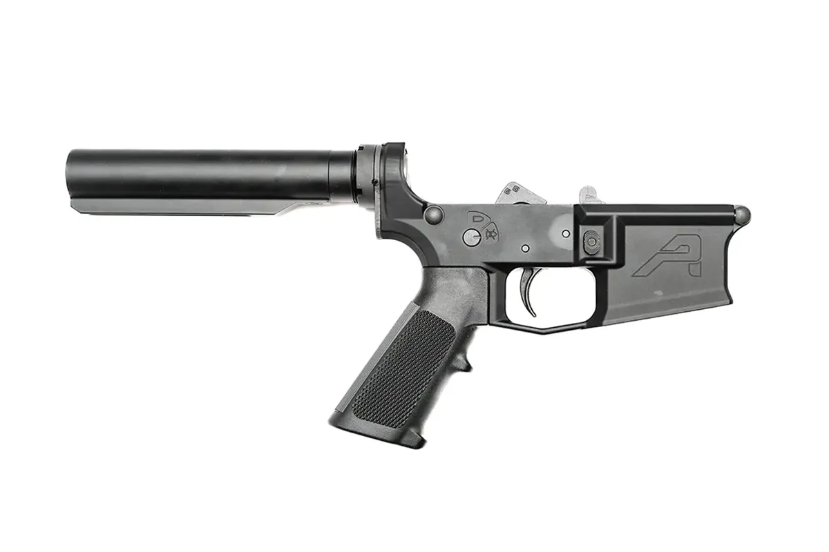 Aero Precision M4E1 Complete Lower Receiver w/ ALG QMS Trigger - Anodized Black - Lower Receiver for AR-15, vista 1