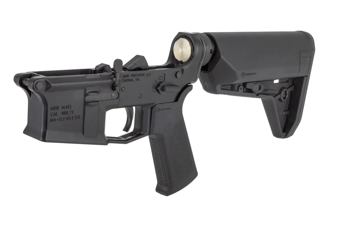 Aero Precision M4e1 Complete Lower Receiver W/moe Sl Grip & Sl-S Carbine Stock - Lower Receiver for AR-15 - view 4