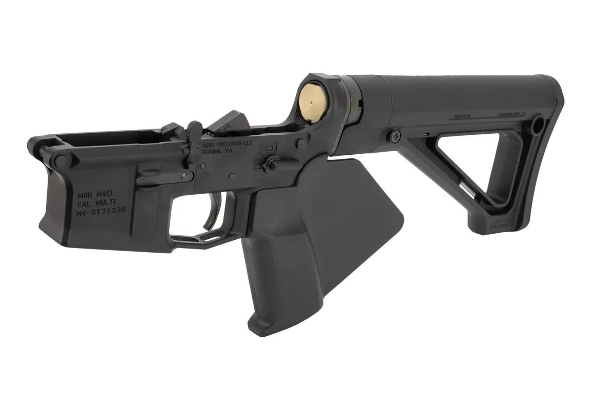 Aero Precision M4e1 Featureless Lower Complete W/ Fixed Stock - Lower Receiver for AR-15 - view 1
