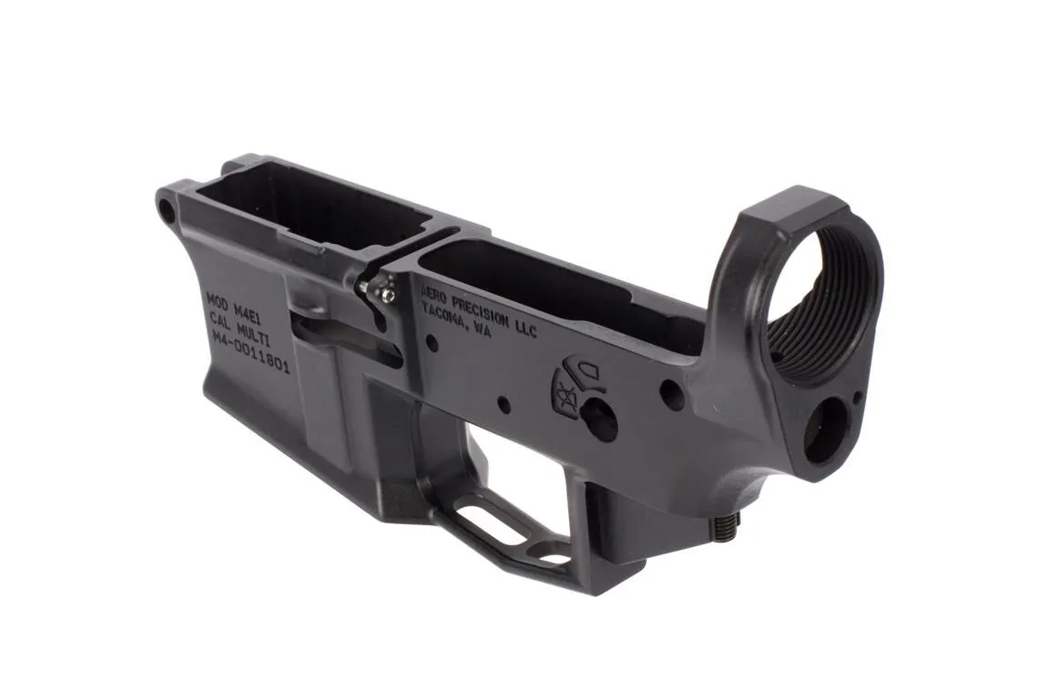Aero Precision M4e1 Stripped Ar-15 Lower Receiver - Black - Lower Receiver for AR-15, vista 4