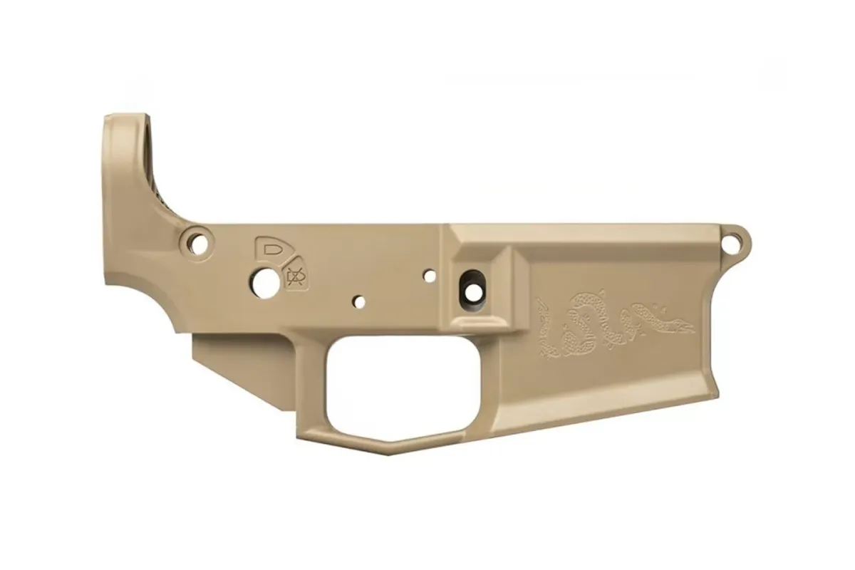 Aero Precision M4E1 Stripped Lower Receiver Special Edition: Franklin Snake - FDE Cerakote (BLEM) - Lower Receiver for AR-15 - view 1
