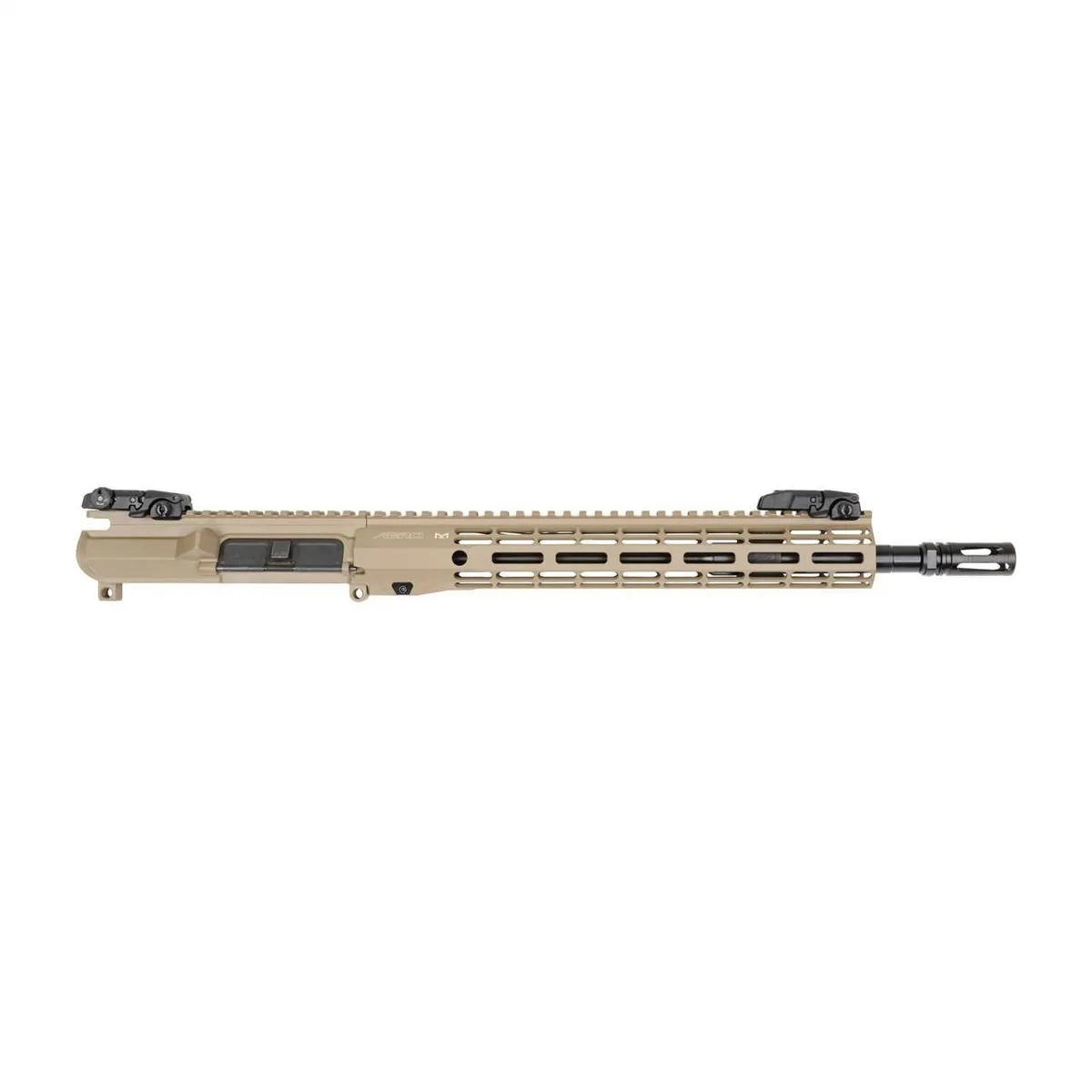 Aero Precision M4E1-T Complete Upper Thunder Ranch 14.5" 5.56 Mid 12" ATLAS R-ONE HG w/Pinned VG6 Delta - FDE Cerakote - Upper Receiver for AR-15 - view 1