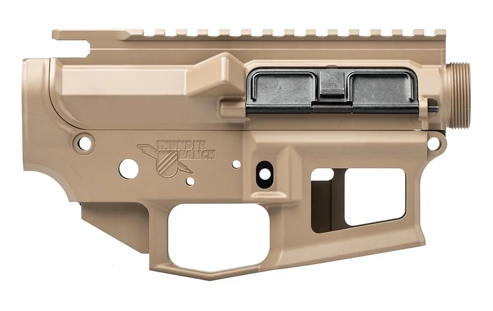 Aero Precision M4E1 Threaded Assembled Receiver Set, Special Edition: Thunder Ranch - FDE Cerakote - Lower Receiver for AR-15 - view 1