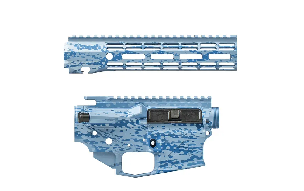 Aero Precision M4E1 Threaded Builder Set w/ 9.3" R-ONE M-LOK Handguard - Cerulean Cloak Cerakote - Upper Receiver for AR-15, vista 1
