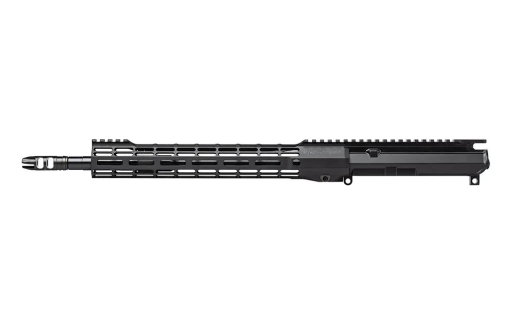 Aero Precision M4E1 Threaded Complete Upper 14.5" 5.56 Mid-Length Barrel w/ Pinned Epsilon 556SL 12" M-LOK ATLAS S-ONE HG - Anodized Black - Upper Receiver for AR-15, vista 2