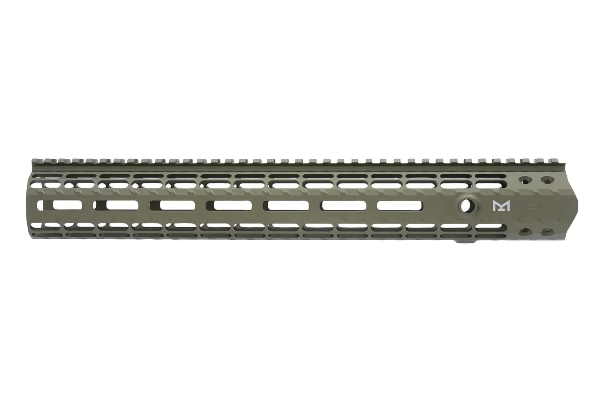 Aero Precision M5 15" Enhanced M-LOK Handguard, Gen 2 - OD Green Anodized - APRA308493C - Handguard for AR-15, vista 2