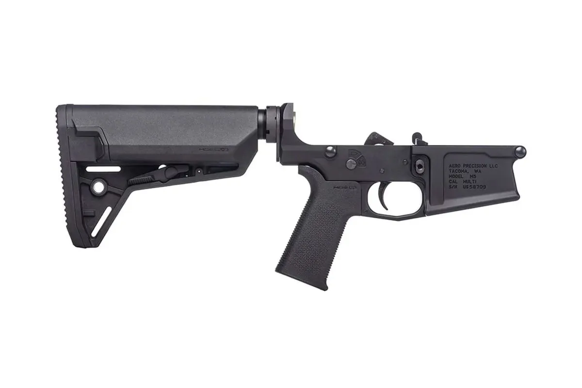 Aero Precision M5 Complete Lower Receiver W/moe Sl Grip & Sl-S Carbine Stock - Lower Receiver for AR-15 - view 1