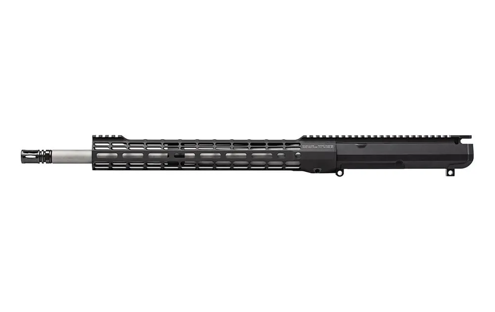Aero Precision M5 Complete Upper, 18" 6.5 Creedmoor SS Mid-Length Barrel, ATLAS S-ONE 15" M-LOK HG - Anodized Black - Upper Receiver for AR-15, vista 1