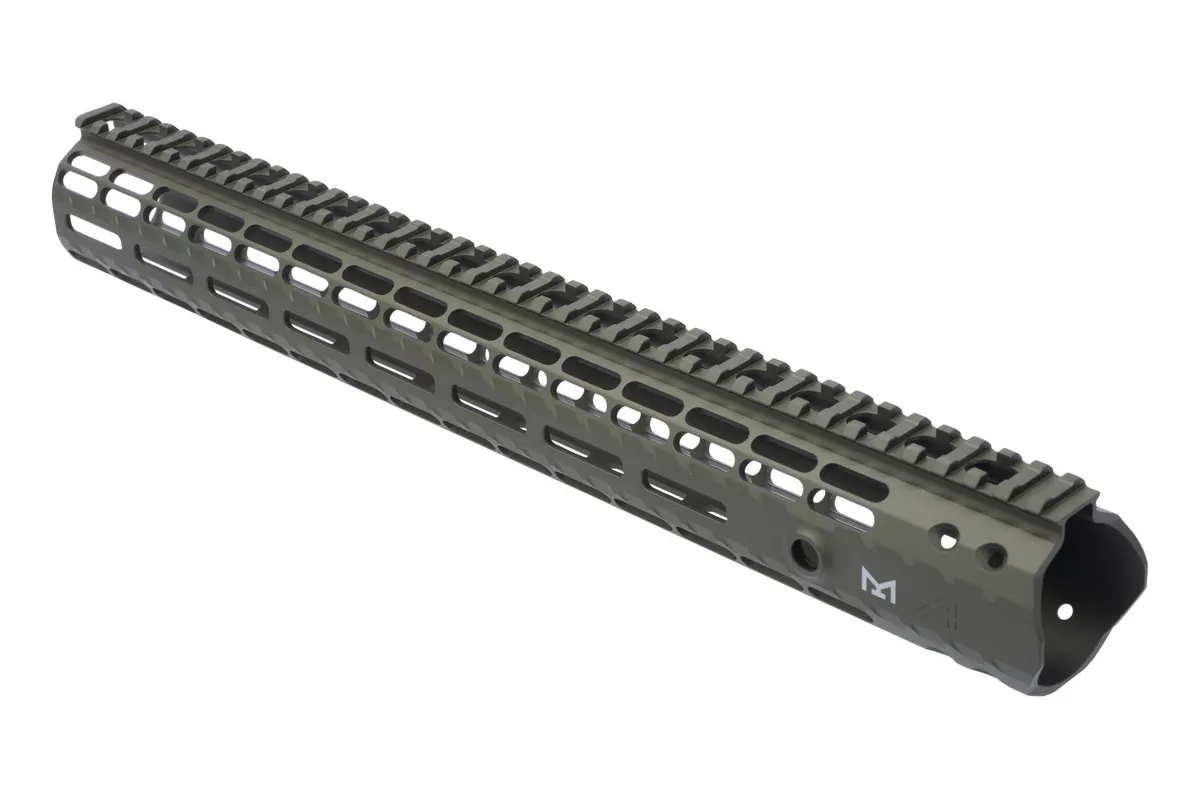 Aero Precision M5  Enhanced M-LOK Handguard - Gen 2 - ODG Anodized -16.6" - Handguard for AR-15 - view 3