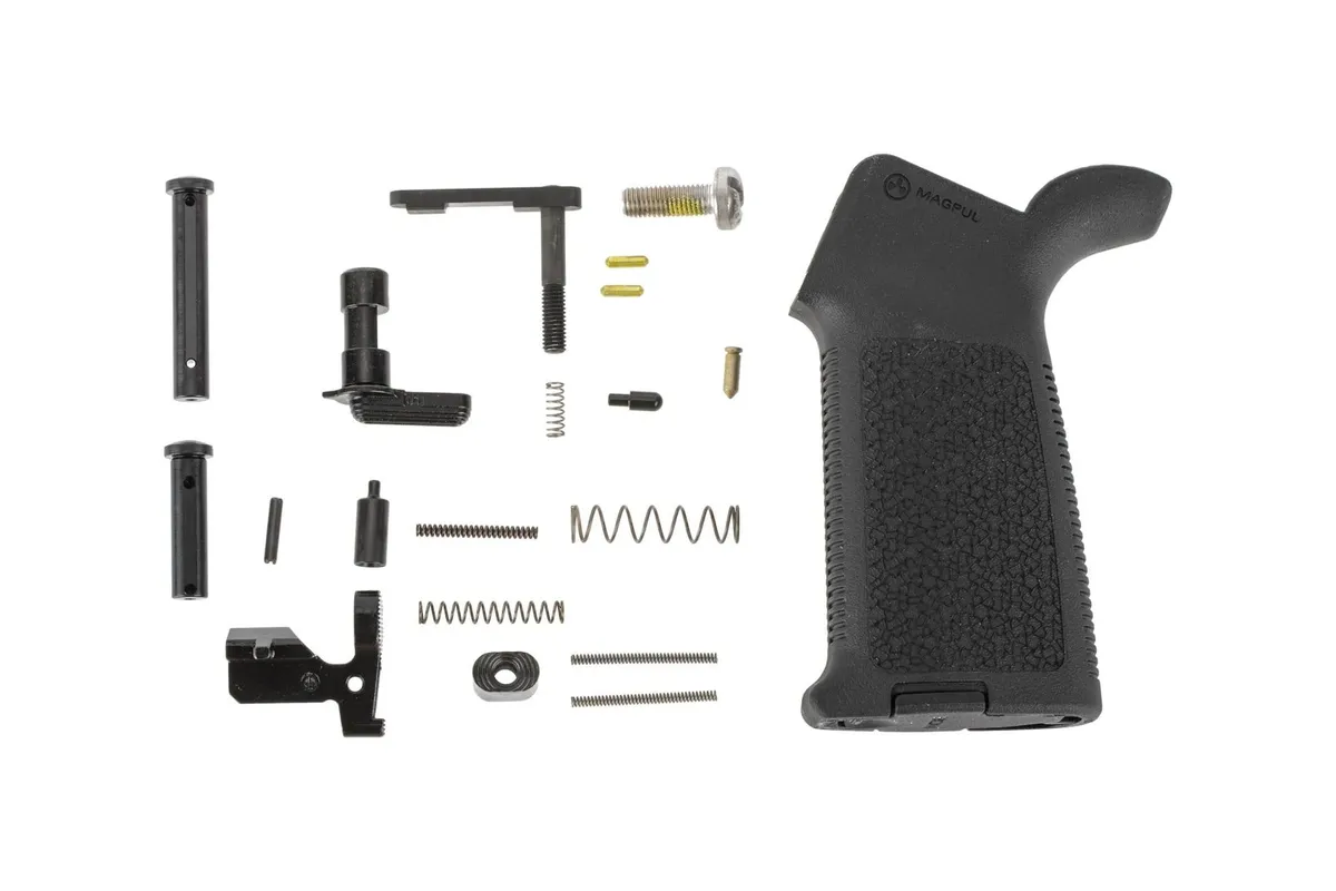 Aero Precision M5 MOE Lower Parts Kit Minus FCG - Black - APRH100976 - Lower Receiver for AR-15, vista 1