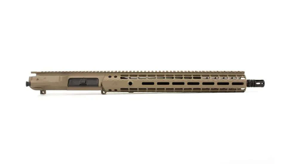 Aero Precision M5E1 Complete Upper, 16" .308 Mid Barrel, EM-15 Handguard - FDE Cerakote - Upper Receiver for AR-15, vista 1