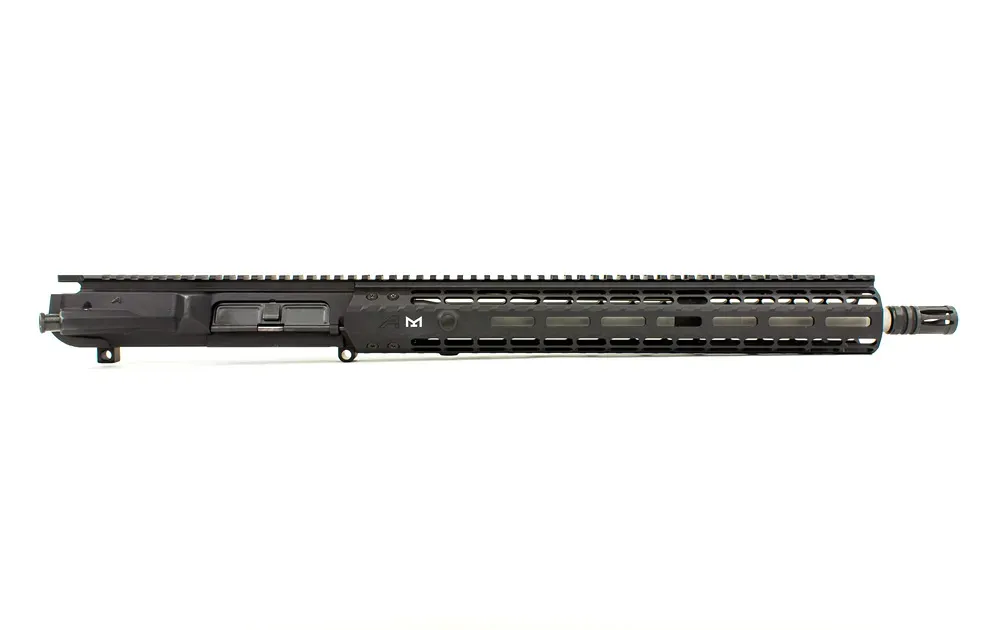Aero Precision M5E1 Enhanced 16" .308 Mid-Length SS Complete Upper w/ 15" Enhanced M-LOK Handguard & Adjustable Gas Block - Anodized Black - Upper Receiver for AR-15 - view 1
