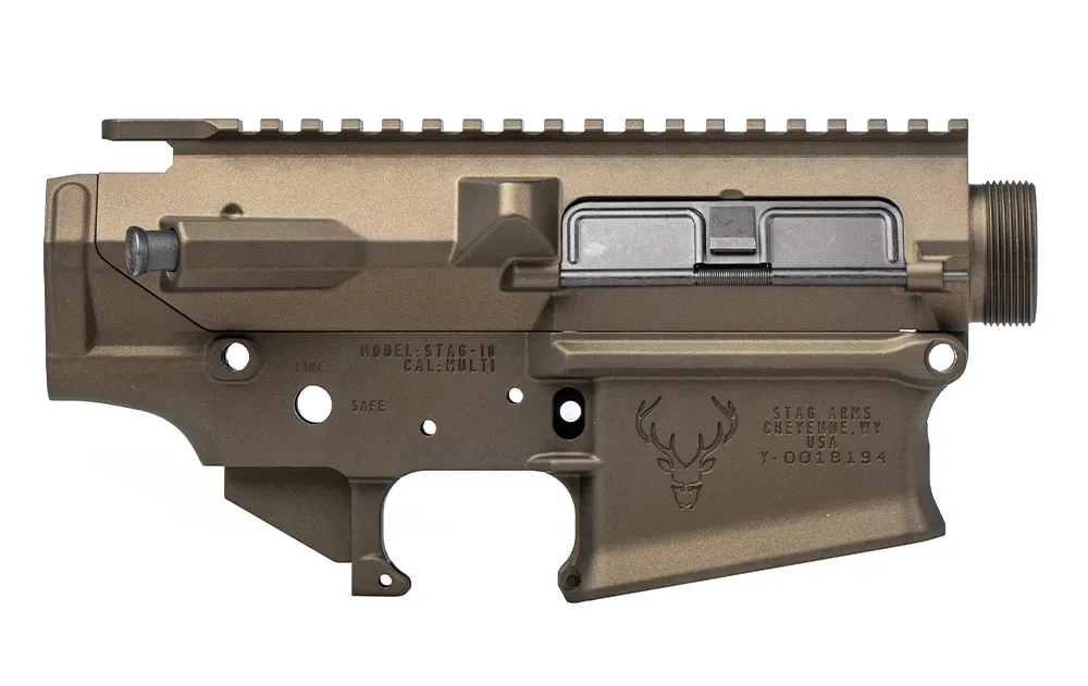 Aero Precision Stag 10 Assembled Upper/Lower combo Right Handed - Kodiak Brown Anodized - Upper Receiver for AR-15, vista 1