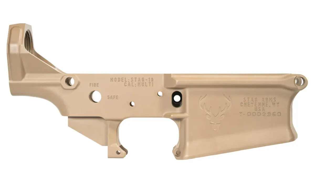 Aero Precision Stag 10 Stripped Lower Receiver FDE - Lower Receiver for AR-15 - view 1