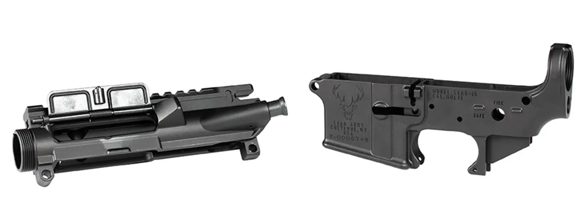 Aero Precision Stag 15 Assembled Upper/Lower Combo Left Handed - Anodized Black - Upper Receiver for AR-15 - view 1