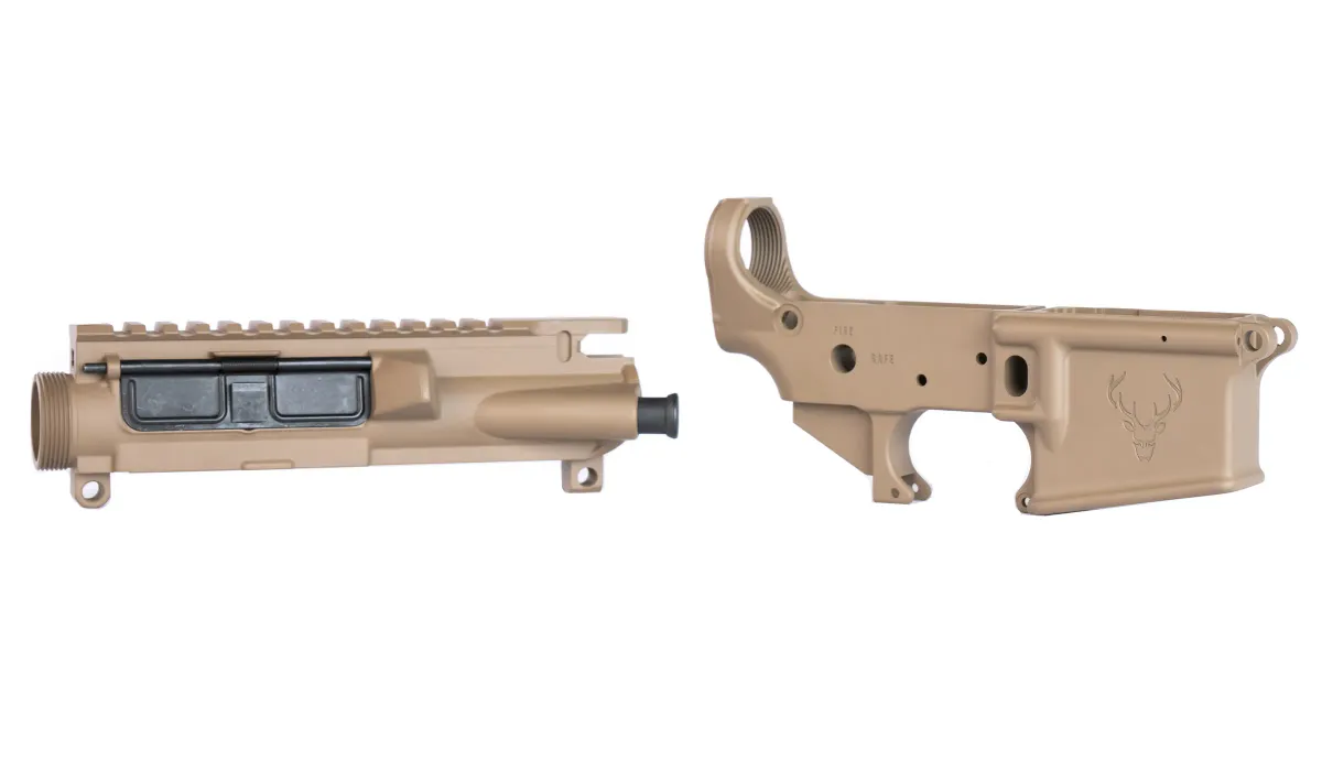 Aero Precision Stag 15 Assembled Upper/Lower Combo Left Handed - FDE Cerakote - Upper Receiver for AR-15 - view 1
